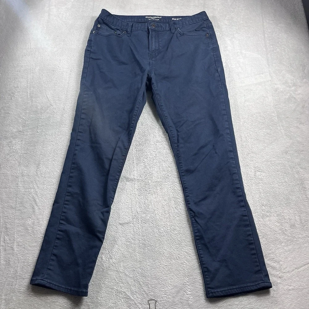 Banana Republic Travel Jean Athletic Fit Jeans Mens Size 34x28* Blue‎